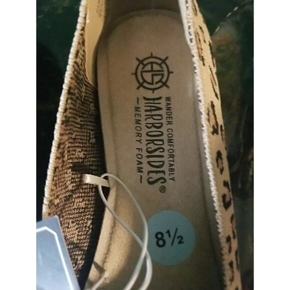Harborsides Comfort Memory Foam Leopard Print Flats Shoes Women’s Size 8.5M - Picture 2 of 5